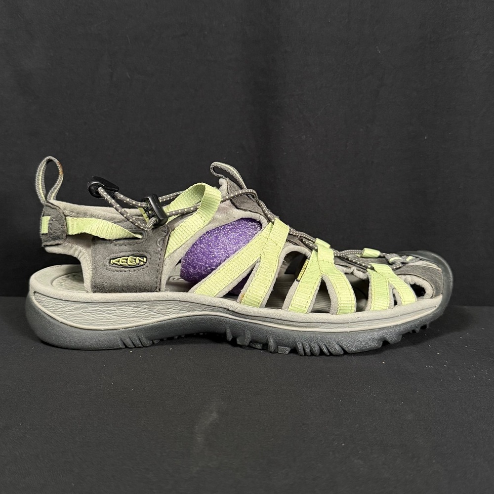 KEEN Whisper Sports Sandal Nile Green Gray Waterproof Hiking Womens 9 5124-NENG - Picture 6 of 14